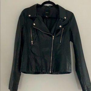 Faux leather jacket